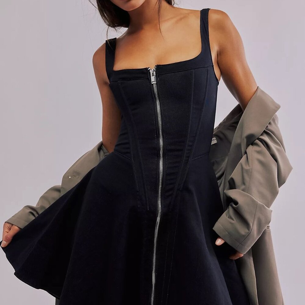 Understated Leather Lana Denim Dress